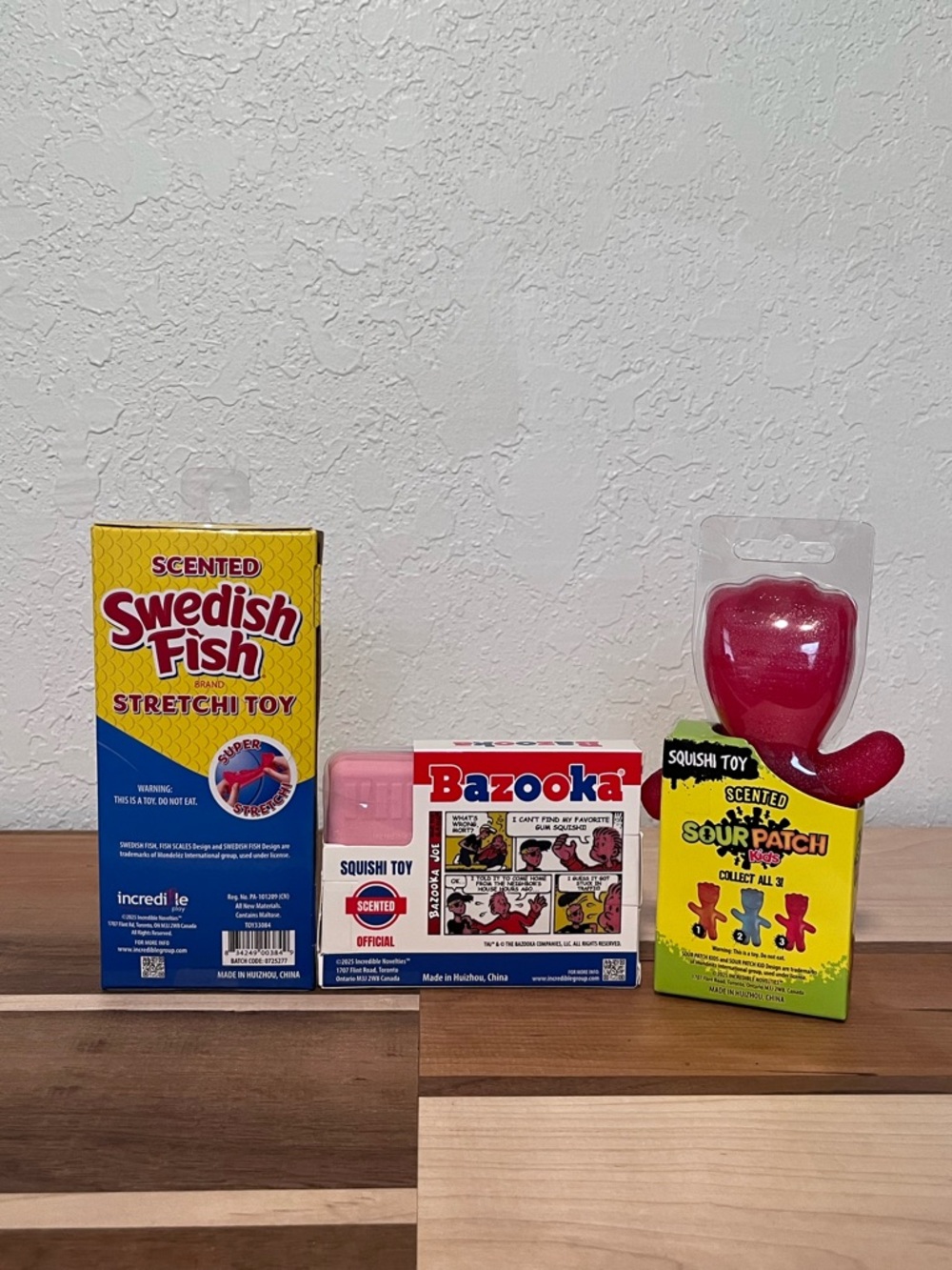 Food Scented Squishy Toys Swedish Fish | Bazooka Gum | Sour Patch Kids Bundle - Picture 2 of 2